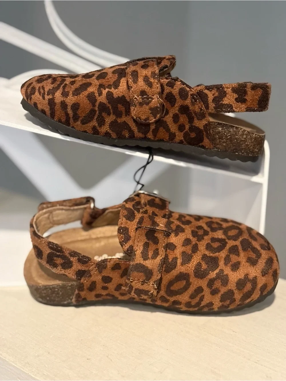 NEW— Toddler Berlin Clogs – Cat & Jack Brown Leopard Spot Little Girls Size 7